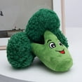 thumbnail image 4 of 1pc Broccoli Design Pet Grinding Teeth Squeaky Plush Toy, Durable Chew Toy For Dog Interactive Supply I01, 4 of 6