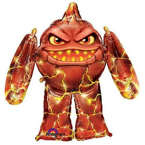 45 inch Skylanders Eruptor Airwalkers Anagram Foil Mylar Balloon - Party Supplies Decorations