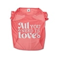 thumbnail image 3 of Vibrant Life, Dog Clothes, All You Need Is Love Pet T-Shirt, Pink, Large, 3 of 4