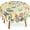 Floral Beautiful Herbs Flowers, variant on Floral Round Table Cloth 60 Inch,Beautiful Herbs Flowers Tablecloth Waterproof Stain Wrinkle Resistant Washable Circle Table Cover for Home Kitchen Dining Room Party Outdoor Picnic