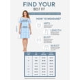 thumbnail image 6 of Casual Nights Women's Snap Front House Dress, Lightweight Short Sleeve Cotton-Poly Knit Duster Robe with Pockets, Mid-Calf, Plaid Light Blue XX-Large, 6 of 6