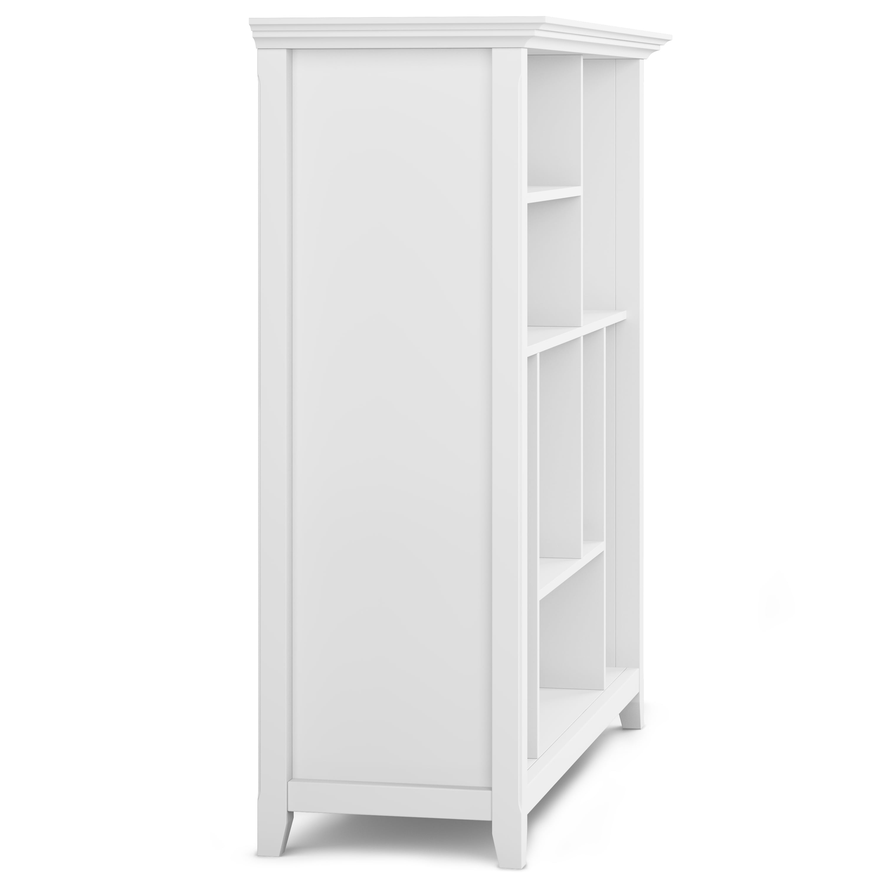 Simpli Home Amherst SOLID WOOD 44 inch x 44 inch Transitional Multi Cube Bookcase and Storage Unit in White