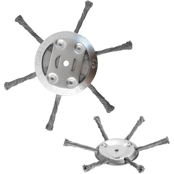 2025 New Universal Steel Wire Grass Trimmer Head,6 Size Universal Steel Trimmer Head Blade & Adapter,String Trimmer Replacement Head(6 Head)