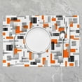 thumbnail image 2 of Orange Grey Geometric Table Mats Placemat 12"x18" Modern Abstract Placemats Set of 4 Geometry Placemats for Dining Table Indoor Outdoor Kitchen Modern Art Decor Table Place Mats, 2 of 4