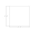 thumbnail image 2 of 45" Large Square Coffee Table For Office Double Post Metal Base, 2 of 6