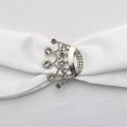 thumbnail image 6 of BalsaCircle 2" Metal Silver Rhinestones Crown Brooch Chair Sash Pin Party Events Reception Decorations Supplies, 6 of 8