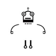 thumbnail image 1 of Cartoon Robot Switch Wall Sticker Adhesive PVC Wallpaper Bedroom TV Sofa Background DIY Removable Decals, 1 of 7