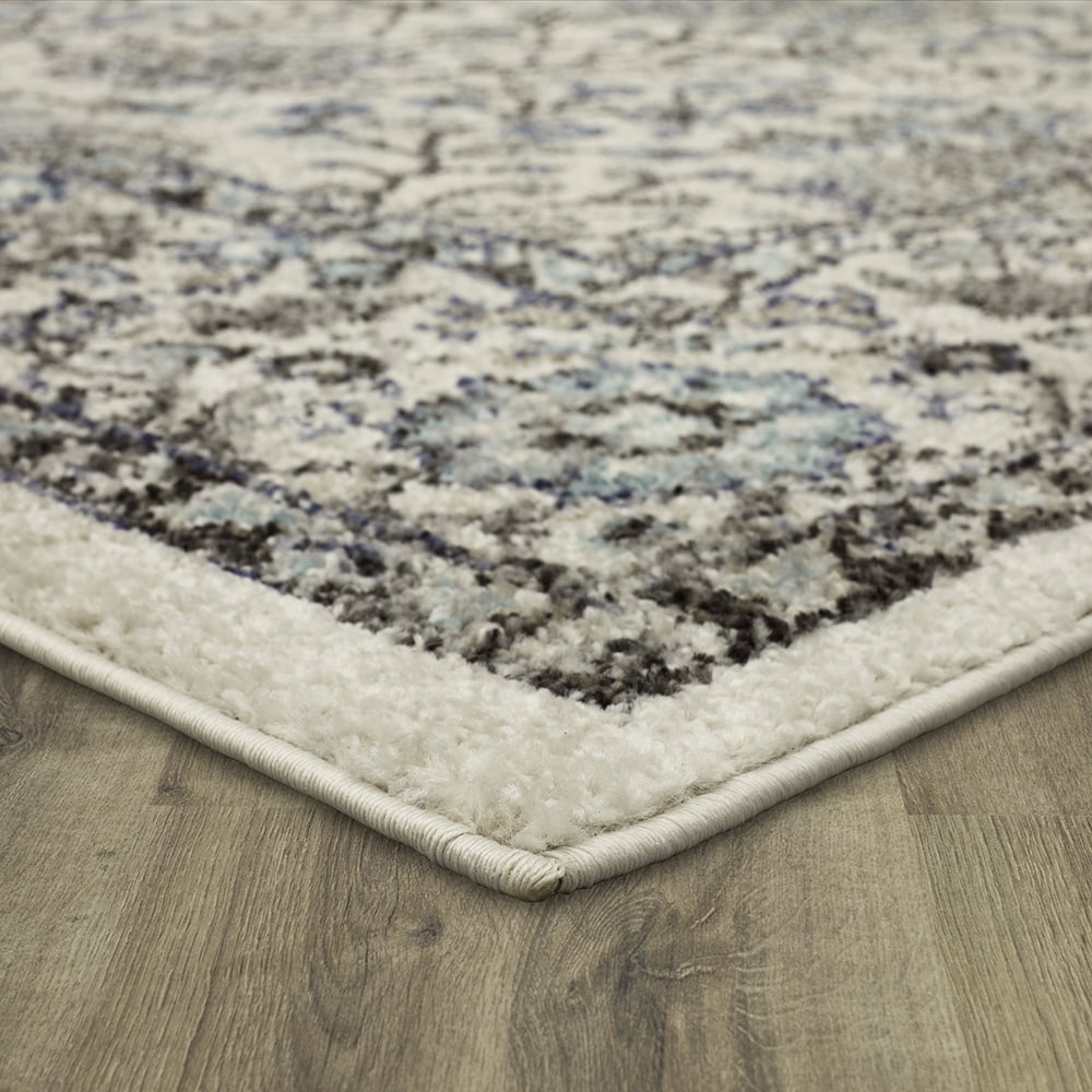 Mohawk Home Warrens Indoor Floral Area Rug, Blue, 5'3" x 8'