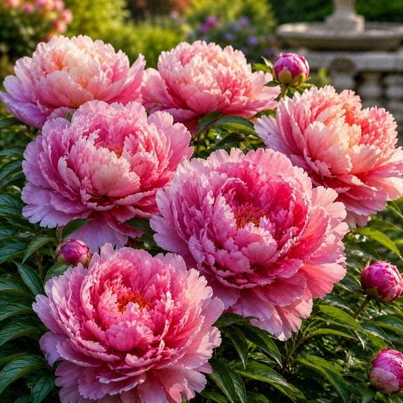 Ruffled Peony, Low Maintenance - Easy Grow - Ideal for Beds Borders, Plant Pots & Planters