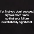 thumbnail image 3 of CafePress - If At First You Don't Succeed Try Two Dark T Shirt - Men's Classic Graphic Cotton T-Shirt, 3 of 4