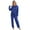 Blue, variant on Fjuchai Womens Silk Satin Pajamas Pj Sets Long Sleeve Button Down Sleepwear Set Two Piece Sleep Set with Pockets S-XL