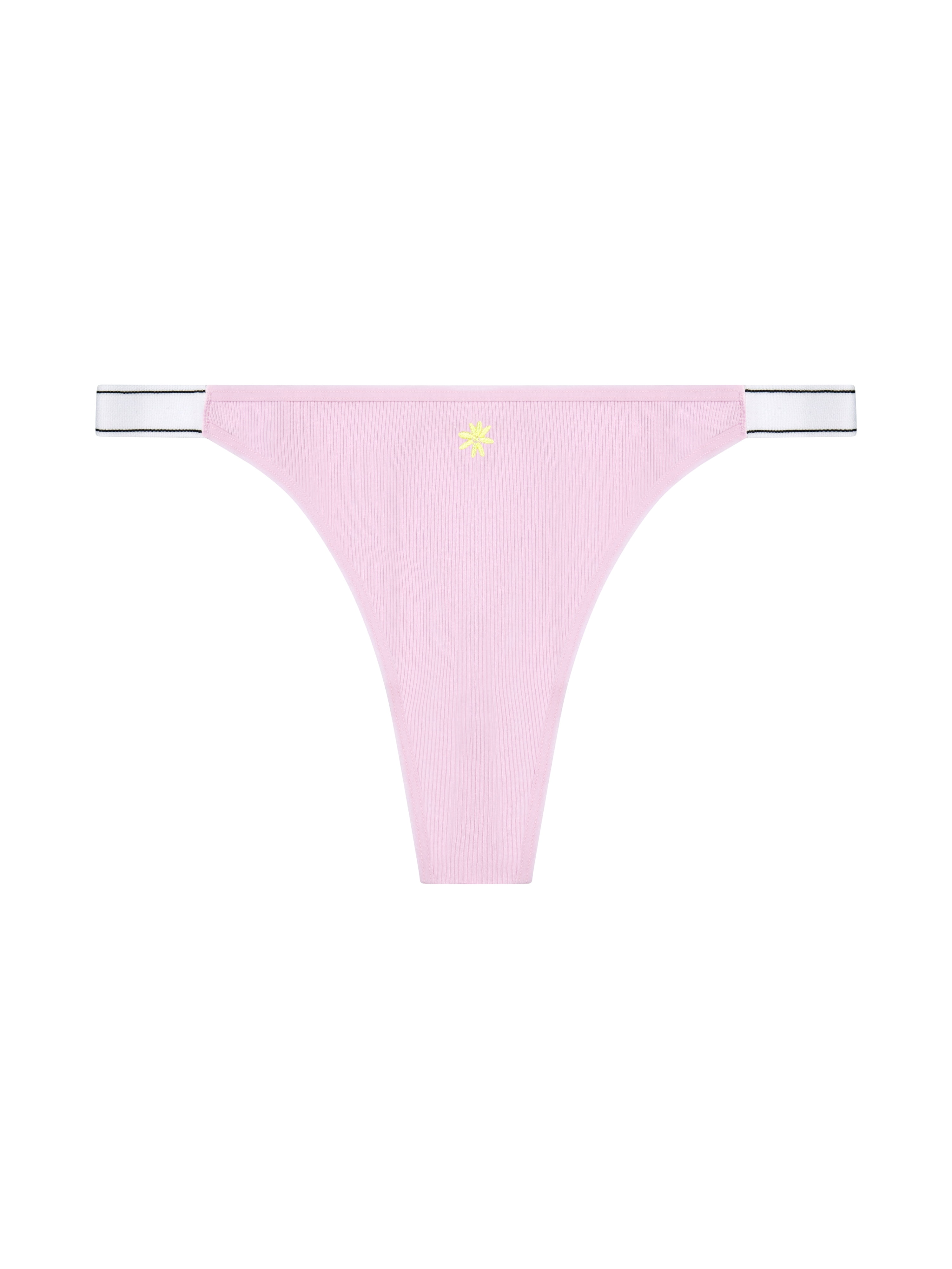 No Boundaries Cotton Stretch Ribbed Thong Panties, 5-Pack, Women’s