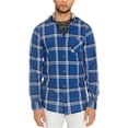 thumbnail image 1 of Buffalo David Bitton Mens Hooded Button Up Shirt, Blue, Medium, 1 of 1