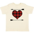 thumbnail image 3 of Inktastic Buffalo Plaid Valentines Day Heart Boys or Girls Toddler T-Shirt, 3 of 5