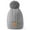 Light grey, variant on Women's Winter Beanie Hat Fleece Lined Cable Knitted Pom-Pom Hat,Black