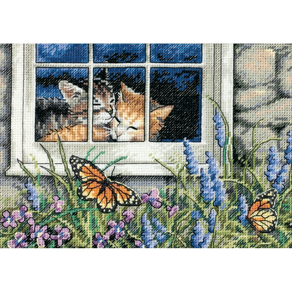 Dimensions Gold Collection Petite "Feline Love" Counted Cross Stitch