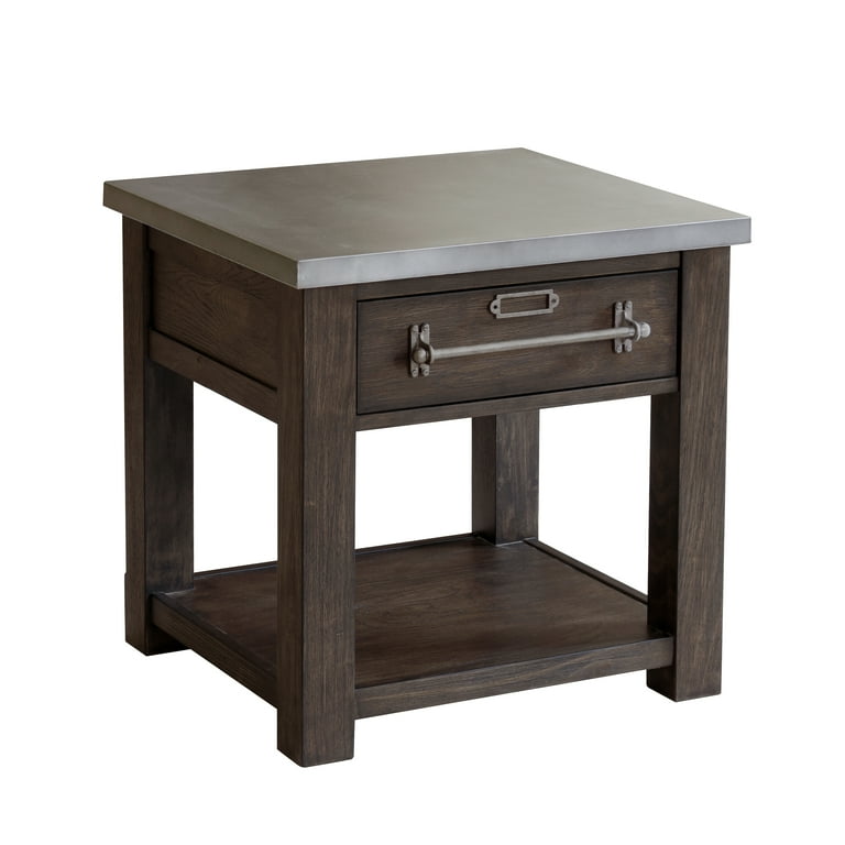 Right2Home Dark Oak Single Drawer Side Table