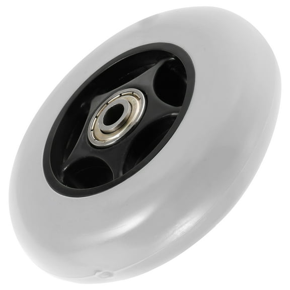 WRISTBIQUE PVC Wheelchair Caster Grey 1 Pair 3.5 Inches