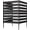 Black-3pcs, variant on Black Metal Privacy Fence Panel,39" W x 42" H(2 Panels), Modular Louvered Outdoor Privacy Screen, Weatherproof Fence for Trash Can/AC Unit, Easy Assemble for Backyard/Pool/Garden (Black-2pcs, 42" H)