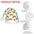 thumbnail image 4 of Naloa Leopard Print Santa Hat for Kids Baby Christmas Hats,Girls Boys Toddler Plush Xmas Holiday Hat,Luxury Santa Claus Hat, 4 of 6