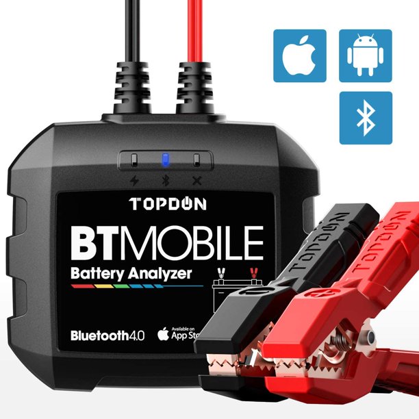 TOPDON BT Mobile Car Battery Tester 6V 12V Bluetooth Battery Load
