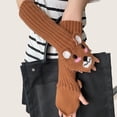 thumbnail image 4 of Gieenan Stylish Hand Gloves Handmade Fingerless Gloves Cartoon Bear Girls Accessories, 4 of 8