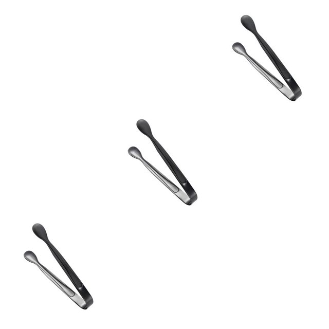 Pinzas para azúcar Inteprter Recogedor de cubitos de hielo acero inoxidable Negro