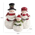 thumbnail image 1 of Muñeco de nieve de Navidad decoración familiar artesanías 3D creativo muñeco Wdftyju de nieve suministros de Festival familiar regalos perfectos para jardín al aire libre, 1 of 3