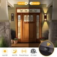 thumbnail image 2 of Luces de pared para exteriores wowlite, paquete de 2, color bronce, resistentes al agua, 2 of 9