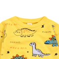 thumbnail image 3 of Baby Long Sleeve Trousers Dinosaur Elastic Waist Ribbed Closing Clothing Spring Fall Clothing 0-4 Years, 3 of 8