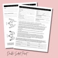 thumbnail image 3 of Pet Grooming Consent and Skin Mapping Groomers Diagram  75 pk, 8.5 x 11 A1  for Mobile Appointment Cards for Matted Fur Cards Dog Groomer New Client Intake Forms, 3 of 6