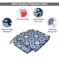thumbnail image 4 of Vargottam Non Slip DiningChairCushionU-ShapedPrinted Indoor/OutdoorChairPadsHome Decor Reversible & Machine Washable DiningChairPad With String Ties - Set Of 2-Light Blue, 4 of 8