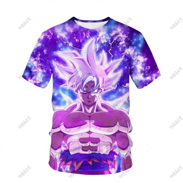 Camiseta con estampado 3d de Dragon Ball Z Goku para niños, camiseta informal de moda de verano para niños y niñas, Unisex, 100 zhangyuxiang CONDUJO