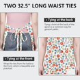 thumbnail image 6 of Pioneer Flower Floral Print Pattern Apron for Women and Men, Cotton Linen Waterproof with Pockets, Adjustable, 33x27 Inch for Kitchen, Gardening, BBQ, Salon, 6 of 6