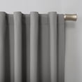 thumbnail image 3 of Sun Zero Cyrus 1-Piece  Thermal 100% Blackout  Back Tab/Rod Pocket Curtain Panel, Gray, 40”W x 84"L, 3 of 8