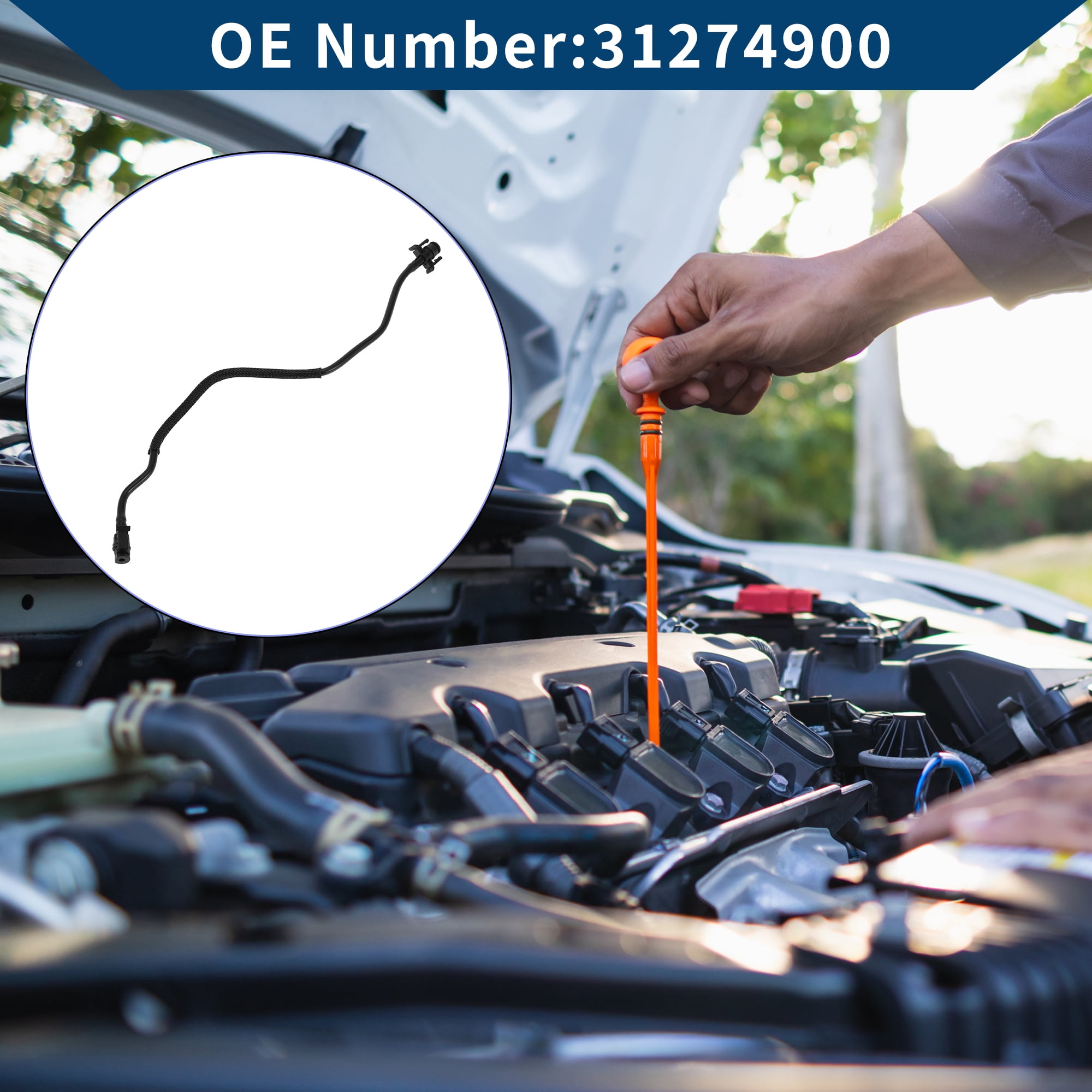 Unique Bargains Radiator Hose for VOLVO XC70 Mk2 2007-2016 Engine Coolant Water Pipe