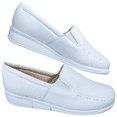 thumbnail image 3 of Zapatos De Enfermera Blancos De Piel Para Mujer Ideal Para Guarderias Clinico Restaurantes y Hoteles, 3 of 6