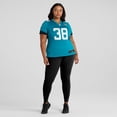 thumbnail image 6 of Women's Nike Riley Patterson  Teal Jacksonville Jaguars Team Game Jersey, 6 of 7