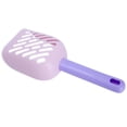 thumbnail image 3 of BOKYAN Lightweight Purple Cat Litter Shovel – Durable Plastic Scoop with Curved Spade, Hidden Hook, Comfortable Grip, Ideal for All Litter Boxes, 3 of 9