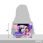Made by Me Toy Sewing Machine for Kids, Beginner DIY Craft Kit with Fabric and Accessories, Ages 8+, Holiday Gift for Creative Play