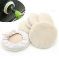 thumbnail image 5 of 6 Piezas de Disco de Pulido de Felpa Similar una la Lana de 7 Pulgadas con Juego de Pulido de Lana con Cordones Pulido de TampóN de Almohadilla de Lana, 5 of 5