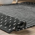 thumbnail image 6 of Rugs USA Mandia Striped Wool Area Rug, 5' x 8', Marlowe Charcoal, 6 of 9
