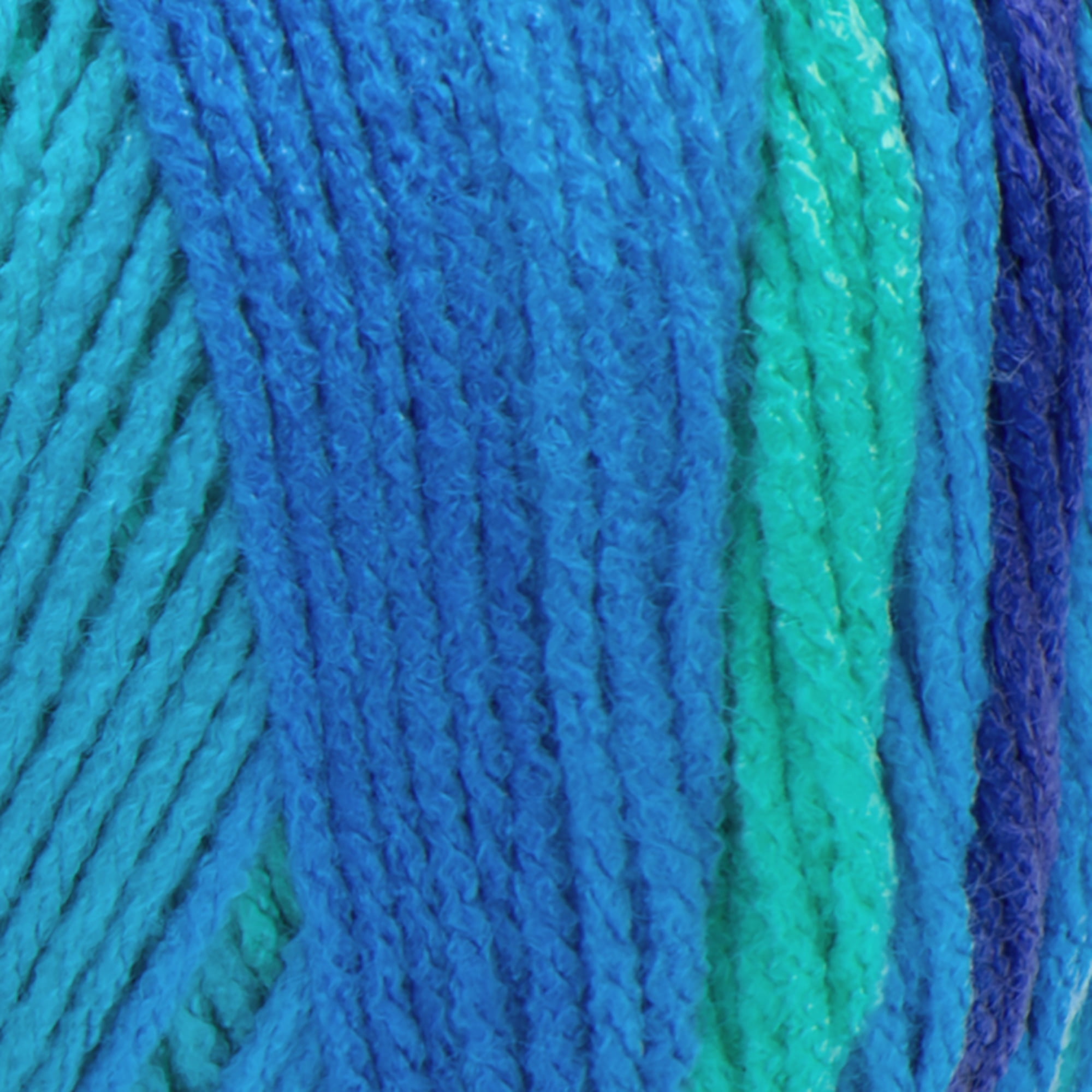 Red Heart® Super Saver® #4 Worsted Acrylic Yarn, Coolstripe 5oz/142g 236yd (3Pk)