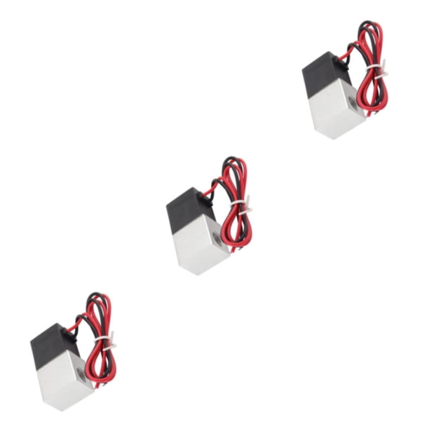 Riwesomey Válvula Solenoide de 12V CC, válvulas neumáticas de carcasa de aluminio normalmente cerradas de 2 vías para aire, , cable líquido Type1 NO1