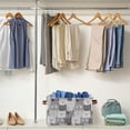 thumbnail image 4 of Large Foldable Storage Bin Funny Grey Cats Fabric Storage Baskets Collapsible Decorative Baskets Organizing Basket Bin with PU Handles for Shelves Home Closet Living Room-2Pack Decor Gifts, 4 of 7