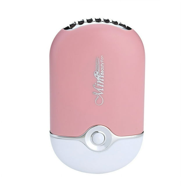Jinsinto USB & Mini Portable Fans | Rechargeable Electric Handheld Air Conditioning Cooling Refrigeration Fan for Eyelash | Eyelash Extension | Nail Dryer(Pink)
