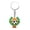 E, variant on Football Themed PVC Soft Rubber Keychains Bag Charms For Fans Accessories