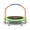 GREEN, variant on CLORIS 38in Folding Trampoline - Max Load 220lbs Rebounder Fitness Trampoline with Adjustable Foam Handle, with safty Padded Cover Best Gift