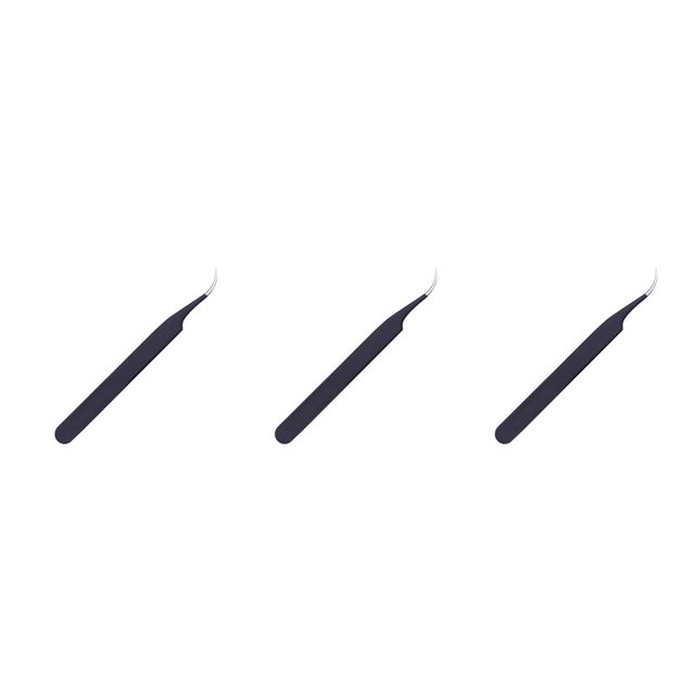 Seitruly Pinzas para uñas de acero inoxidable, cabeza angular antiestática, herramientas adhesivas para manicura, mango antideslizante, suministros para Type1 NO1 Seitruly CBP221320