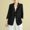 A2 Black, variant on Summer Blazers for Women Business Casual Cotton Linen Suit Coat Lightweight long Sleeve Work Office Relaxed Fit Jacket Beige XXL